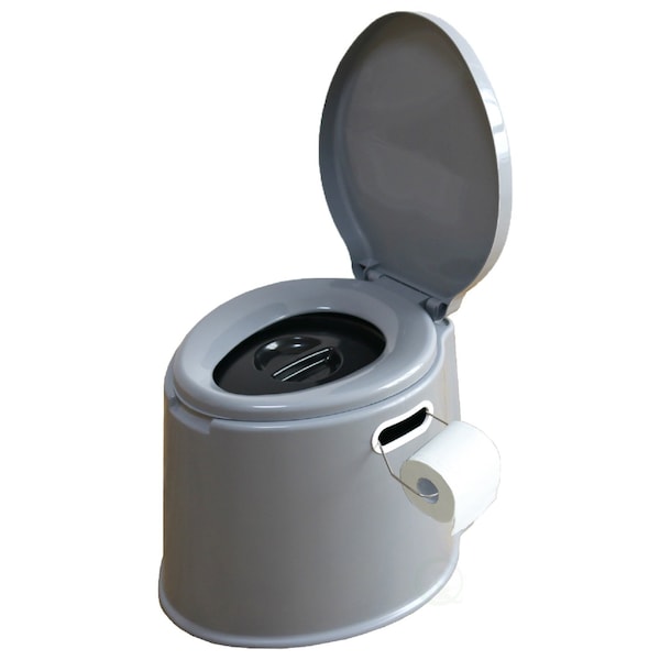 Playberg Portable Travel Toilet with Pop Up Tent Sun Shelter for Camping and Hiking - QI003241.444