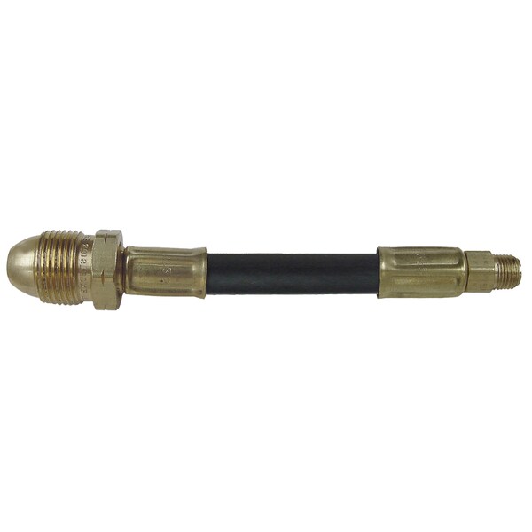 Marshall Excelsior Marshall Excelsior MER401-20 Thermoplastic Pigtail Excess Flow POL x 1/4" M Inverted Flare - 20" OAL - MER401-20