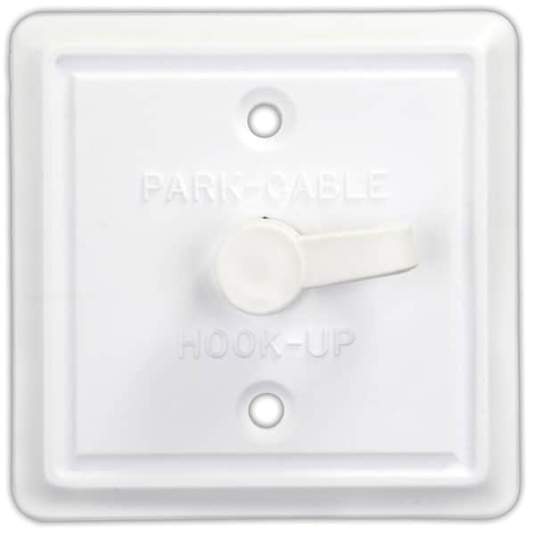 Jr Products JR Products 47795 Square Cable TV Plate - 47795
