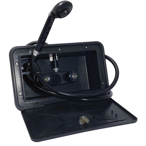Valterra Phoenix Faucets PF266701 Exterior Shower Kit Box with 59" Vinyl Hose - Black - PF266701