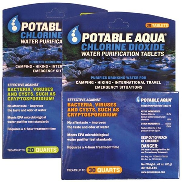 Potable Aqua Potable Aqua 372469 Chlorine Dioxide Tablets - Pack of 20 - 372469