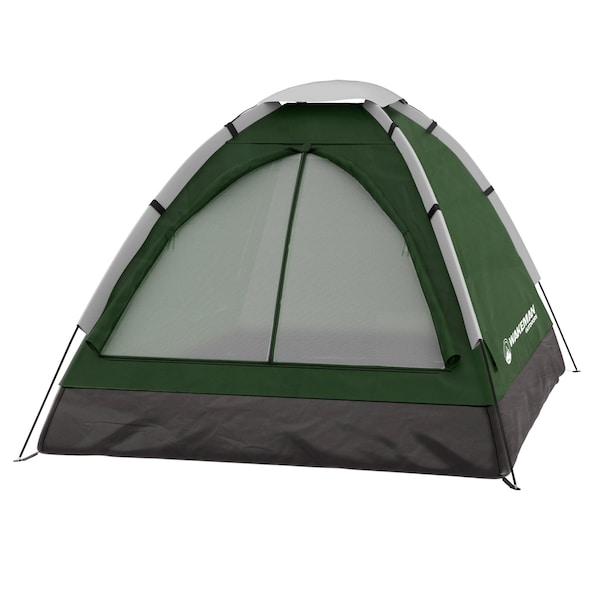 Wakeman 2 Person Camping Tent with Rain Fly and Bag - Lightweight Outdoor Tent by Outdoors Green - 75-CMP1082