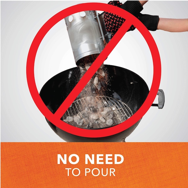 Modern Leisure Basics Easy-Release Charcoal Starter, Steel - 7230