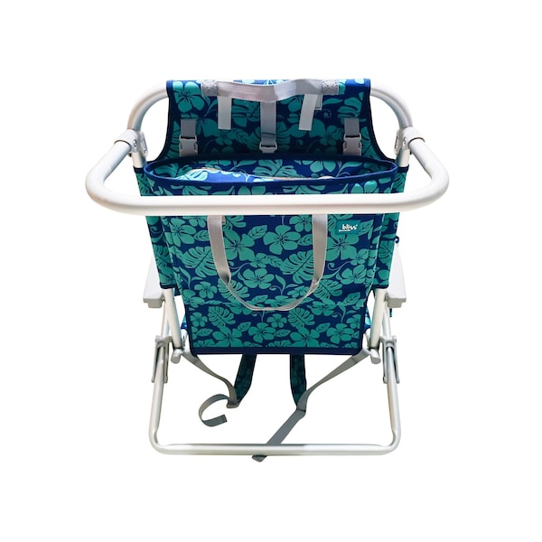 Snow Joe Bliss Hammocks Backpack Aluminum Beach Chair W Side Pocket  Detachable Cooler Bag - BBC-350-BF