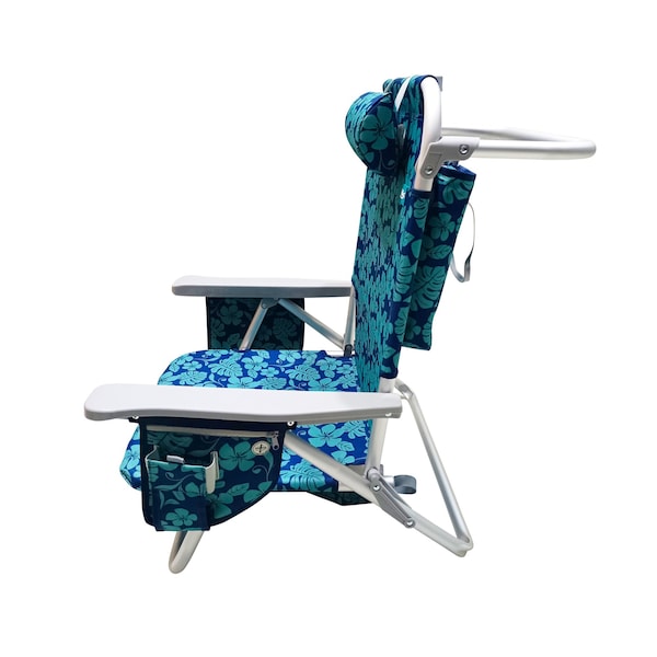 Snow Joe Bliss Hammocks Backpack Aluminum Beach Chair W Side Pocket  Detachable Cooler Bag - BBC-350-BF