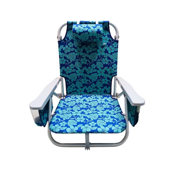 Snow Joe Bliss Hammocks Backpack Aluminum Beach Chair W Side Pocket  Detachable Cooler Bag - BBC-350-BF