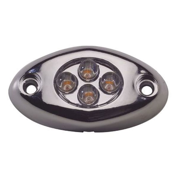 Innovative Lighting Innovative Lighting 004-5200-7 Surface Mount 4-LED Courtesy Light - White, Chrome Case - 004-5200-7