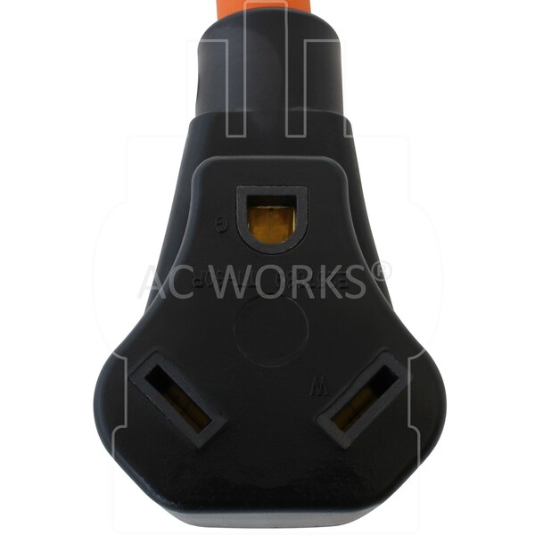 Ac Works 1.5FT 10-50P 50A Old Welder/Range Plug to 30A RV Adapter - RV1050TT-018