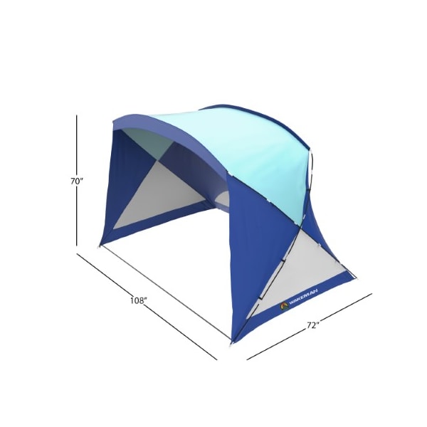 Leisure Sports Beach Tent/Sun Shelter for Shade with UV Protection and Water-Resistant Coating with Carry Bag(Blue) - 892531CWM