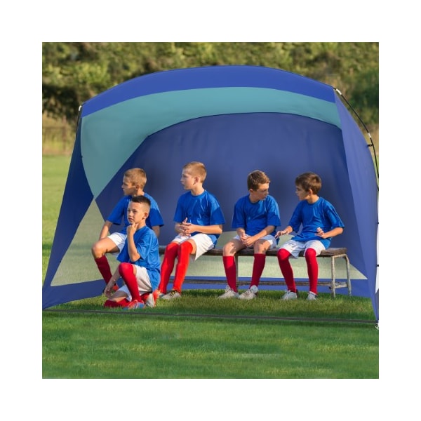 Leisure Sports Beach Tent/Sun Shelter for Shade with UV Protection and Water-Resistant Coating with Carry Bag(Blue) - 892531CWM