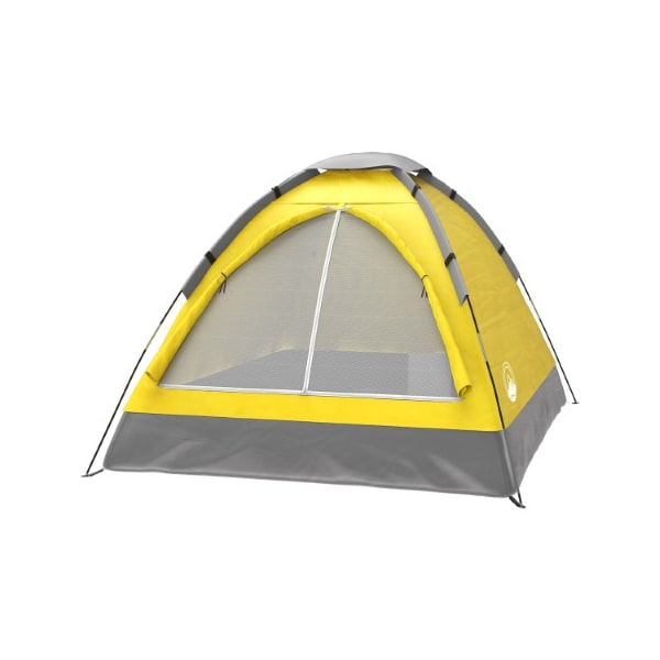 Leisure Sports 2-Person Dome Tent, Rain Fly, Carry Bag, Easy Set Up for Camping, Backpacking, Hiking  (Yellow) - 257674QKM
