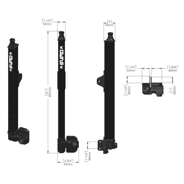 Lockey Lockey- SUMO Magnetic, self-latching gate safety systemTop-pull design - LK-PGL-50