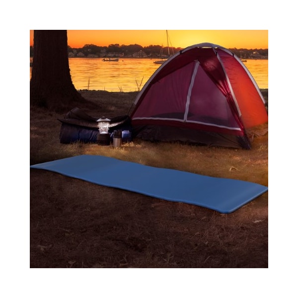Leisure Sports Foam Sleep Pad, 0.75-inch Thick Camping Mat for Cots, Tents, Non-Slip, Lightweight, Carry Handle (Blue) - 659353KQP