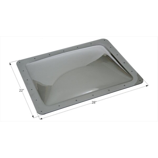Bri-Rus Spec 18 x 24 In. Skylight- Smoke - B1G-SL1824S