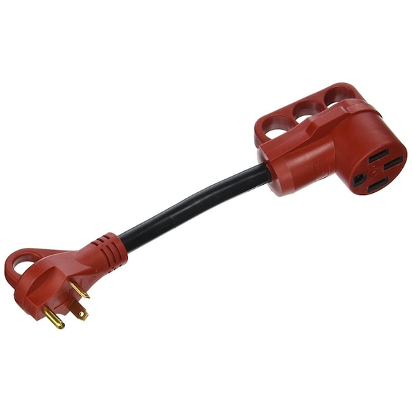 Bookazine RV Adaptor 30 amp Male To 50 amp Female 12 in. Cord - TI2622450