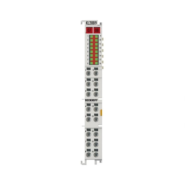 Beckhoff Bus Terminal, 16-channel digital output, 24 V DC, 0.5 A, ground switching - KL2889