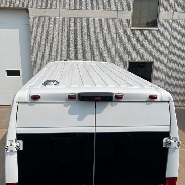 Ava-Matic Deck-Matic Stainless Steel Roof Ventilator for Vans, RVs, Trailers, Campers, White, Rectangle Shutter - AVA8280W