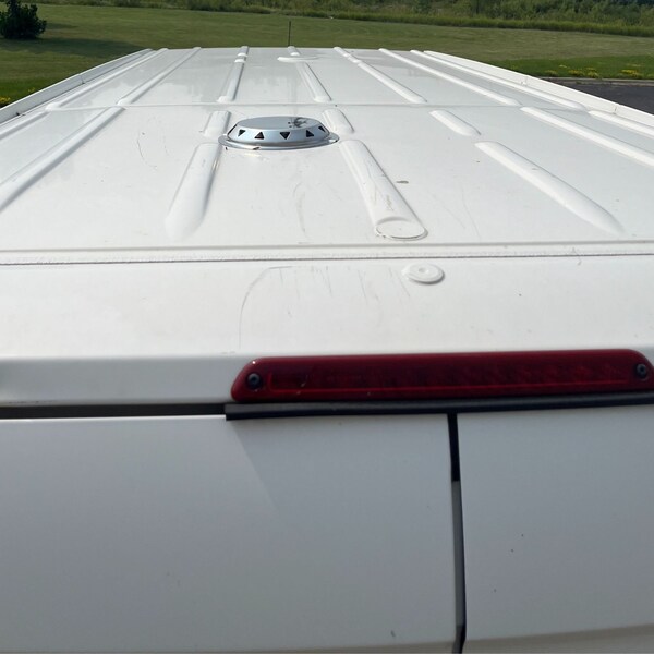 Ava-Matic Deck-Matic Stainless Steel Roof Ventilator for Vans, RVs, Trailers, Campers, White, Rectangle Shutter - AVA8280W