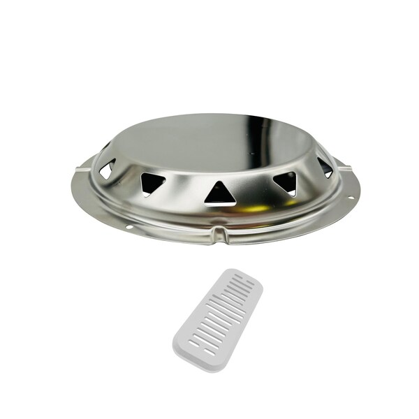 Ava-Matic Deck-Matic Stainless Steel Roof Ventilator for Vans, RVs, Trailers, Campers, White, Rectangle Shutter - AVA8280W