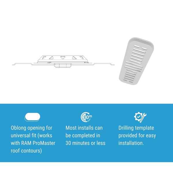Ava-Matic Deck-Matic Stainless Steel Roof Ventilator for Vans, RVs, Trailers, Campers, White, Rectangle Shutter - AVA8280W