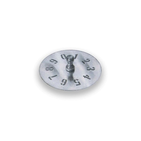 C.H. Hanson Figure Wheel, 2 In, Brass, 12312 - 12312