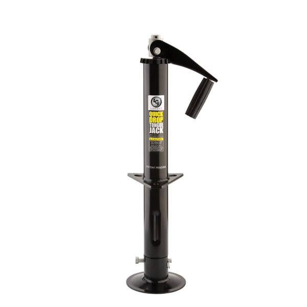 Lippert Lippert 733926 Tongue Jack TW Quick Drop 2K 14" Travel - Black - 733926