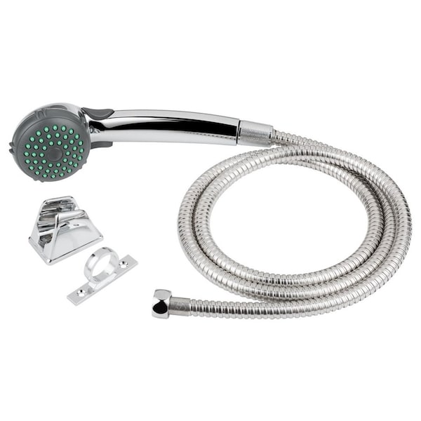 Dura Faucet RV SINGLE FUNCTION SHOWER WAND & HOSE KIT - CHROME POLISHED - DF-SA400K-CP
