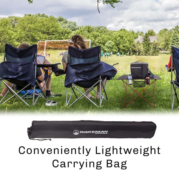 Wakeman Camp Table - Outdoor Folding Table with Cupholders and Carrying Bag for Camping by Outdoors - 75-CMP1078