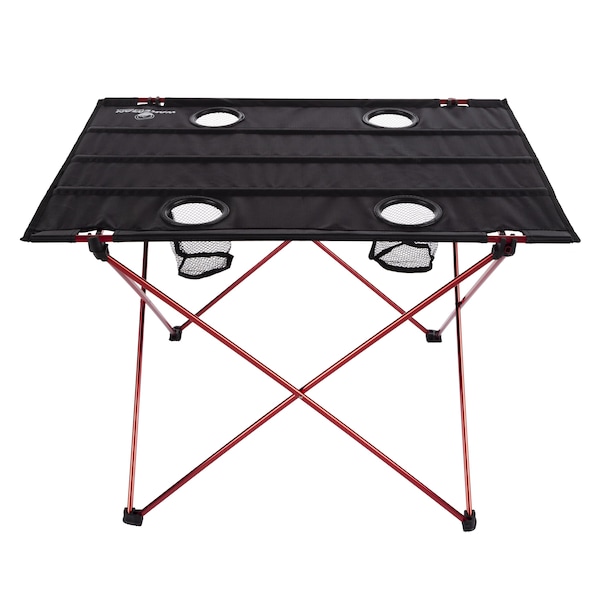 Wakeman Camp Table - Outdoor Folding Table with Cupholders and Carrying Bag for Camping by Outdoors - 75-CMP1078