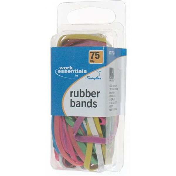Acco Acco Brands 75 Count Multi Color Rubber Band Assortment S7071750 -  Pack of 24 - S7071750