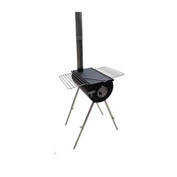 La Rosa 14 in. Tent Heater Outfitter Black Steel Camp Backpacker Stove - LA2669177