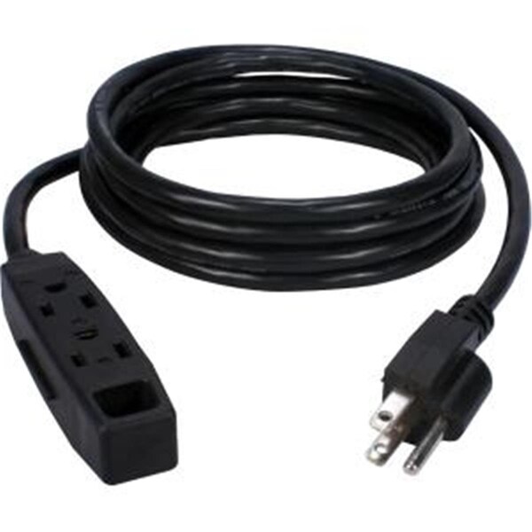 Qvs 1J6451 3 Outlet Space Saver Grounded Power Outlet Splitter, 4PK - PA-3P-4PK
