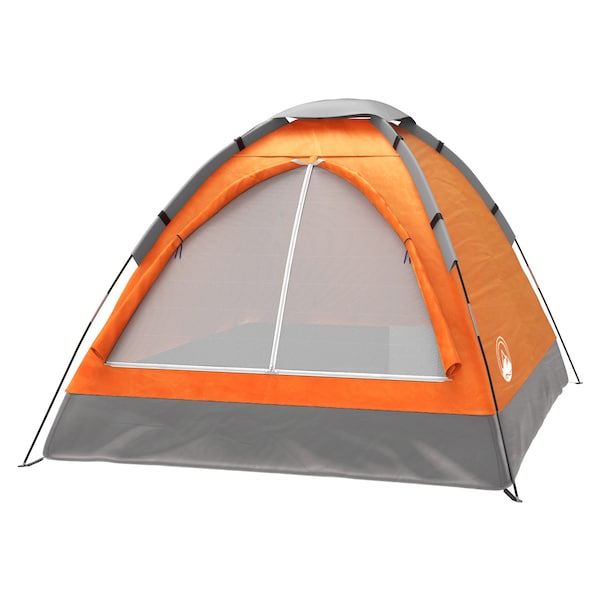 Wakeman 2 Person Camping Tent with Carrying Bag - Lightweight Outdoor Tent by Outdoors Orange - 75-CMP1081