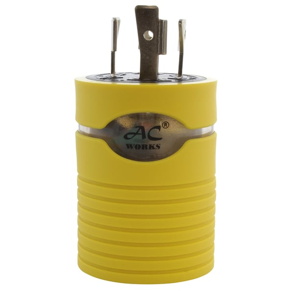 Ac Works RV Generator Adapter 4-Prong L14-20P Locking Plug to RV TT-30 RV 30A Connector - RVL1420TT