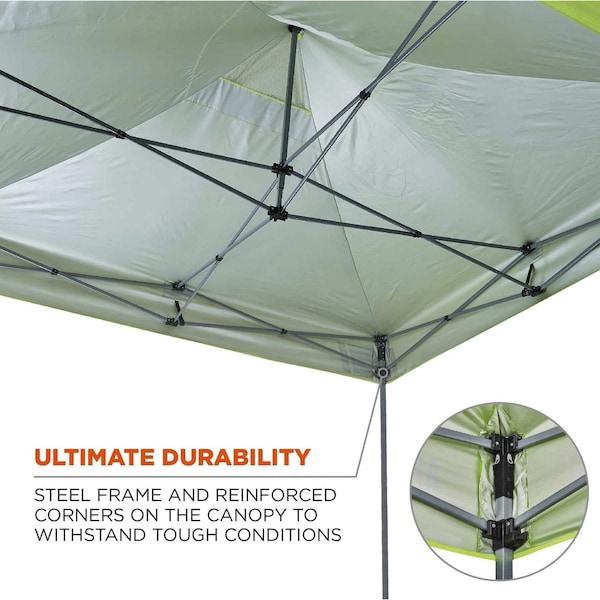 Ergodyne Heavy-Duty Commercial Tent, Lime - 6000
