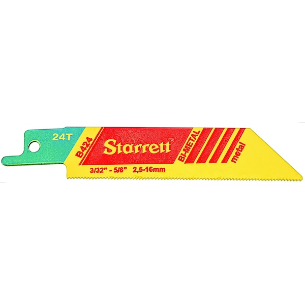 Starrett 3X Power - Metal, Bi-Metal, Reciprocating Blades, 6" X 14 Tpi, Straight Shape, 50 Pack - B614-50