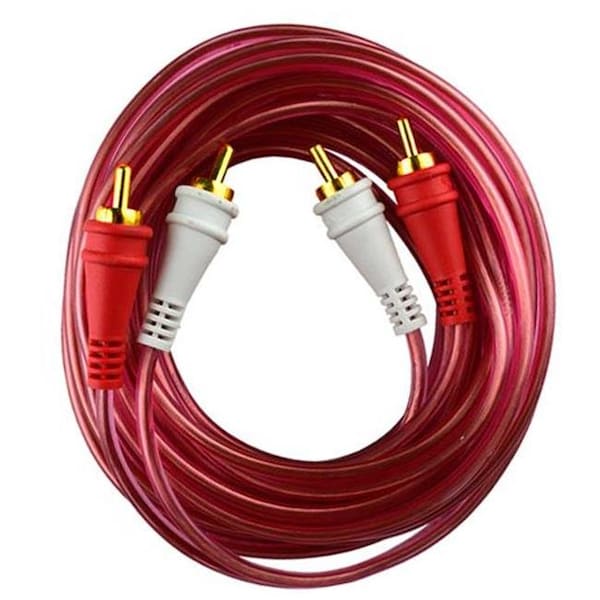 Nippon Nippon AMPG25 25 ft. Audiopipe OFC Clear Installer Series RCA Cable - AMPG25