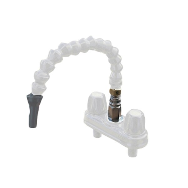 Empire Brass Empire Brass CRD-QDFLX-WHT 4" Two-Handle Faucet with Flex Spout - CRD-QDFLX-WHT
