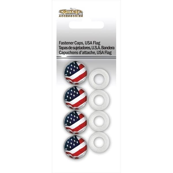 Cruiser Accessories Cruiser Accessories 82300 Fastener Caps; USA Flag; Pack of 24 - 82300