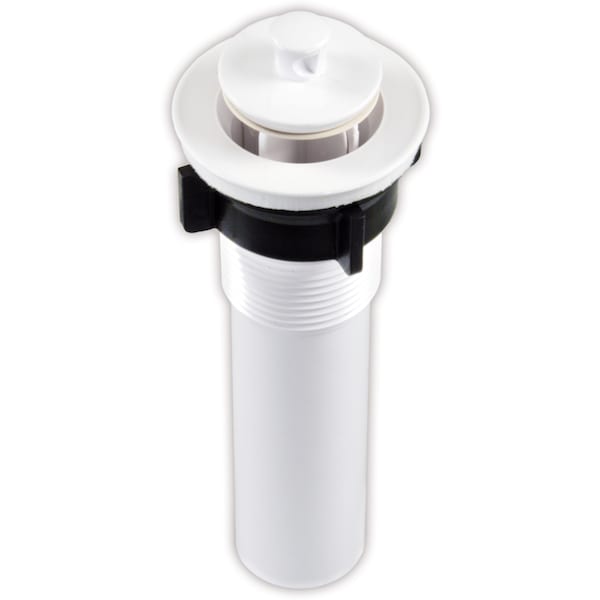 Jr Products JR Products 95215 Sink Strainer with Pop-Up Stopper - White - 95215