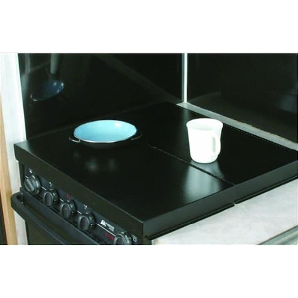 Strike3 43554 Universal Fit RV Stove Top Cover Black - ST24060
