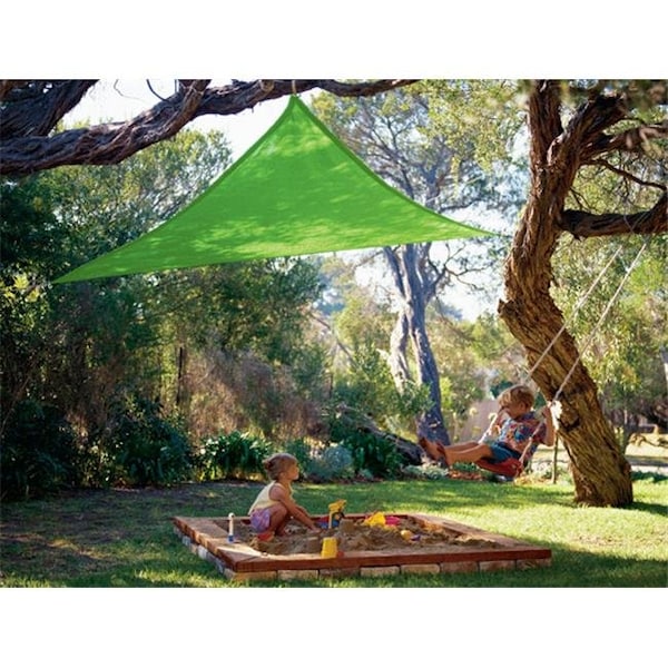 Coolaroo Coolaroo 799870434489 Kool Kolors Sail 9 ft. 10 in. Tri Lime Green - 434489
