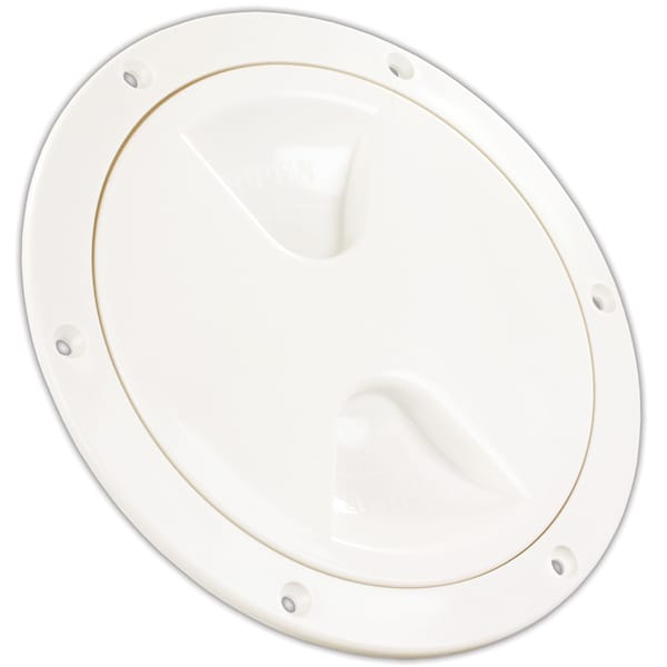 Jr Products JR Products 31025 Access/Deck Plate - 5", White - 31025