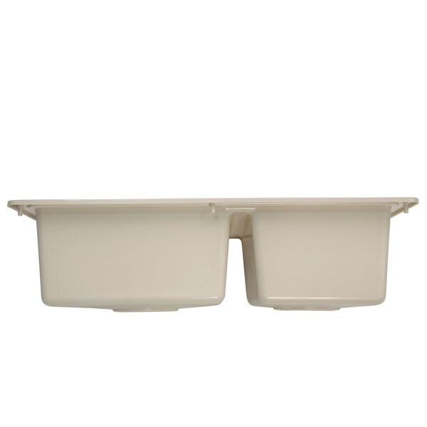 Lippert 25IN X 17IN DOUBLE BOWL SINK - PARCHMENT - 809029