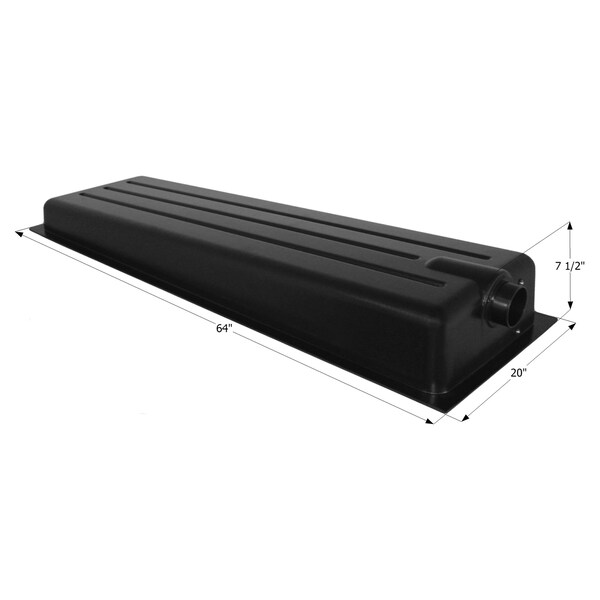 Icon Holding Tank with Center End Drain HT186BED - 64in x 20in x 7.5in, 20 Gallon - 12368