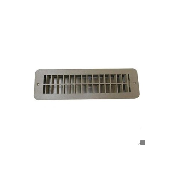 Rv Designer FLOOR REGISTER WITH DAMPER - TAN - OD 12 X 3 1/2IN / CUT OUT 10 X 2 3/8IN - H860