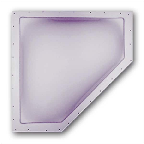 Bri-Rus Spec 24 x 12 In. Skylight Neo-Angle- White - B1G-NSL2412W
