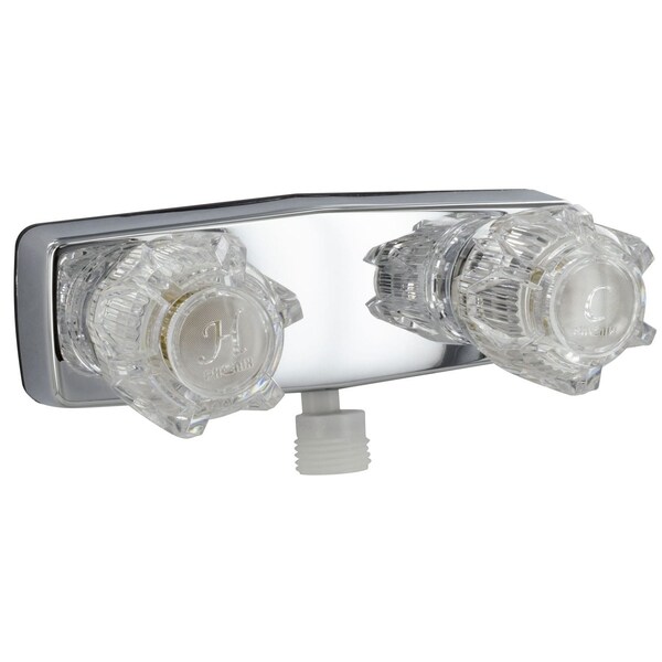 Valterra SHOWER VALVE W/ VAC BRKR, 4IN, 2 KNOB, BRASS, CHROME - PF213324