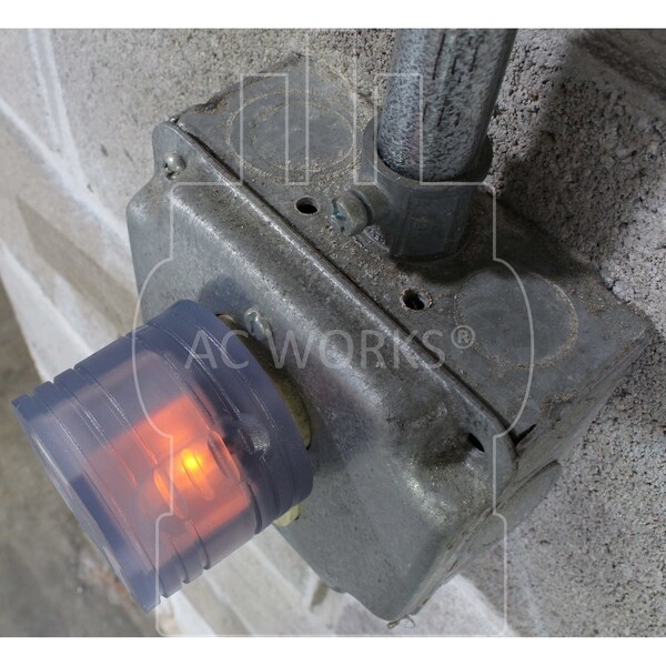 Ac Works 15A Home Plug to RV TT-30 30A 125V RV Female Connector with Indicator Light - RV515TT