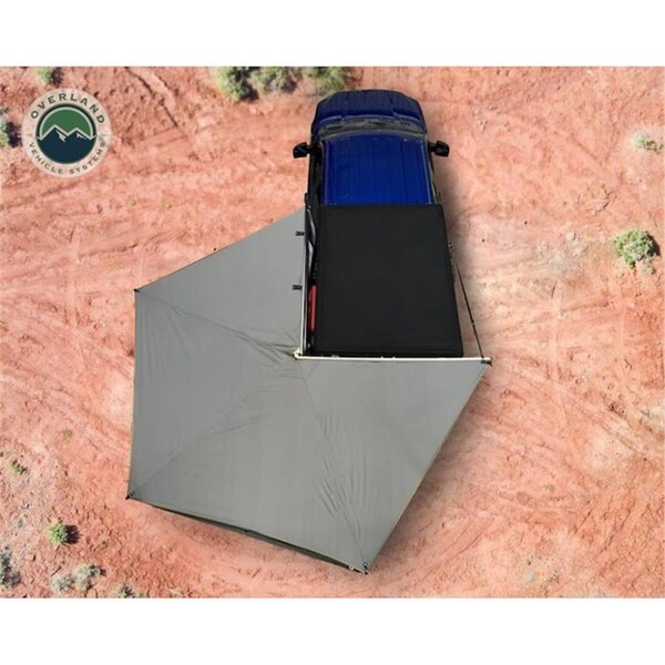Overland Vcl 18279909 Nomadic 270 LT Awning - Driver Side - Dark Gray Cover with Black Cover Universal - OVS-18279909